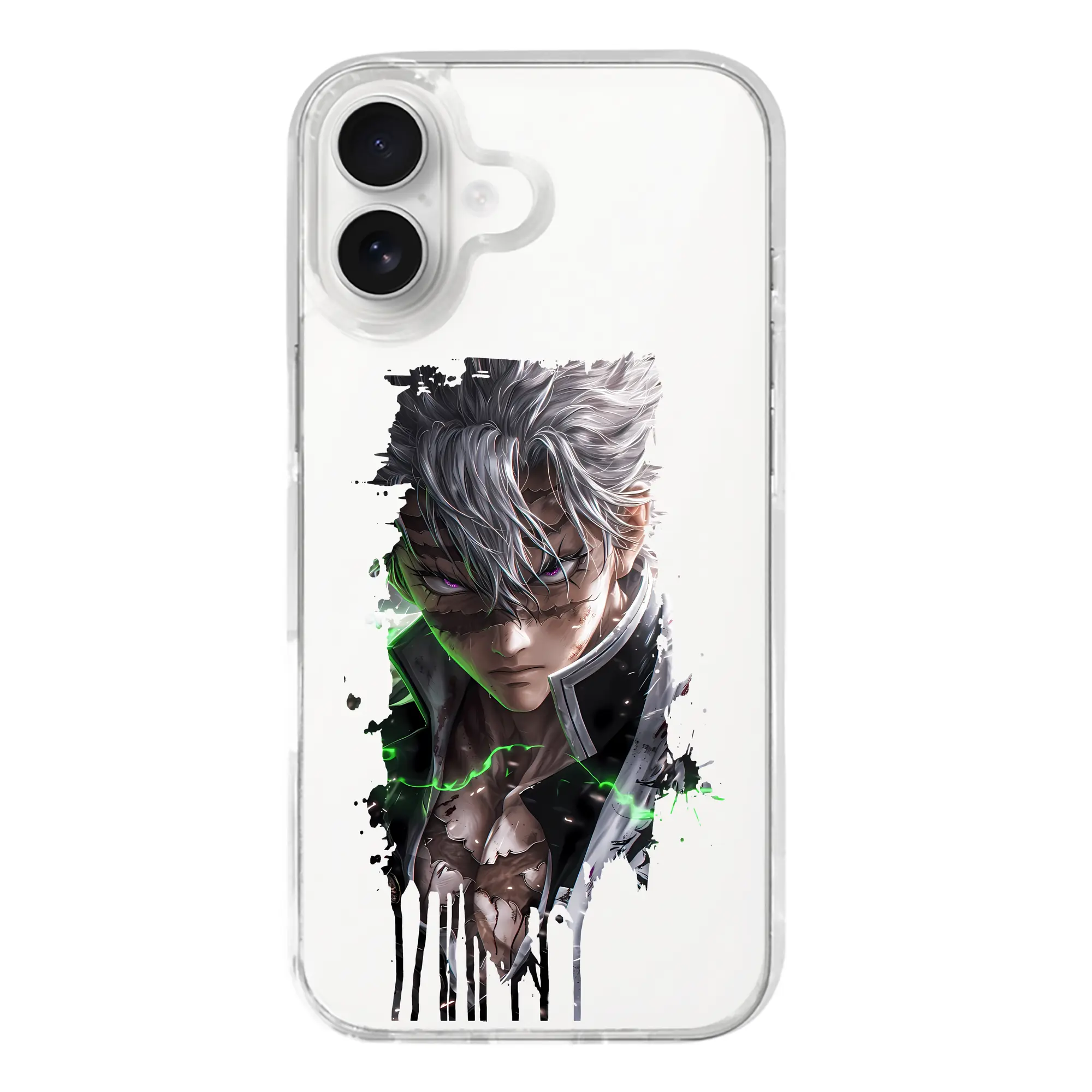 鬼滅の刃 グッズ,不死川 実弥 - iPhone 17シリーズ 透明スマホケース – 薄型・耐衝撃・精密フィット保護カバー